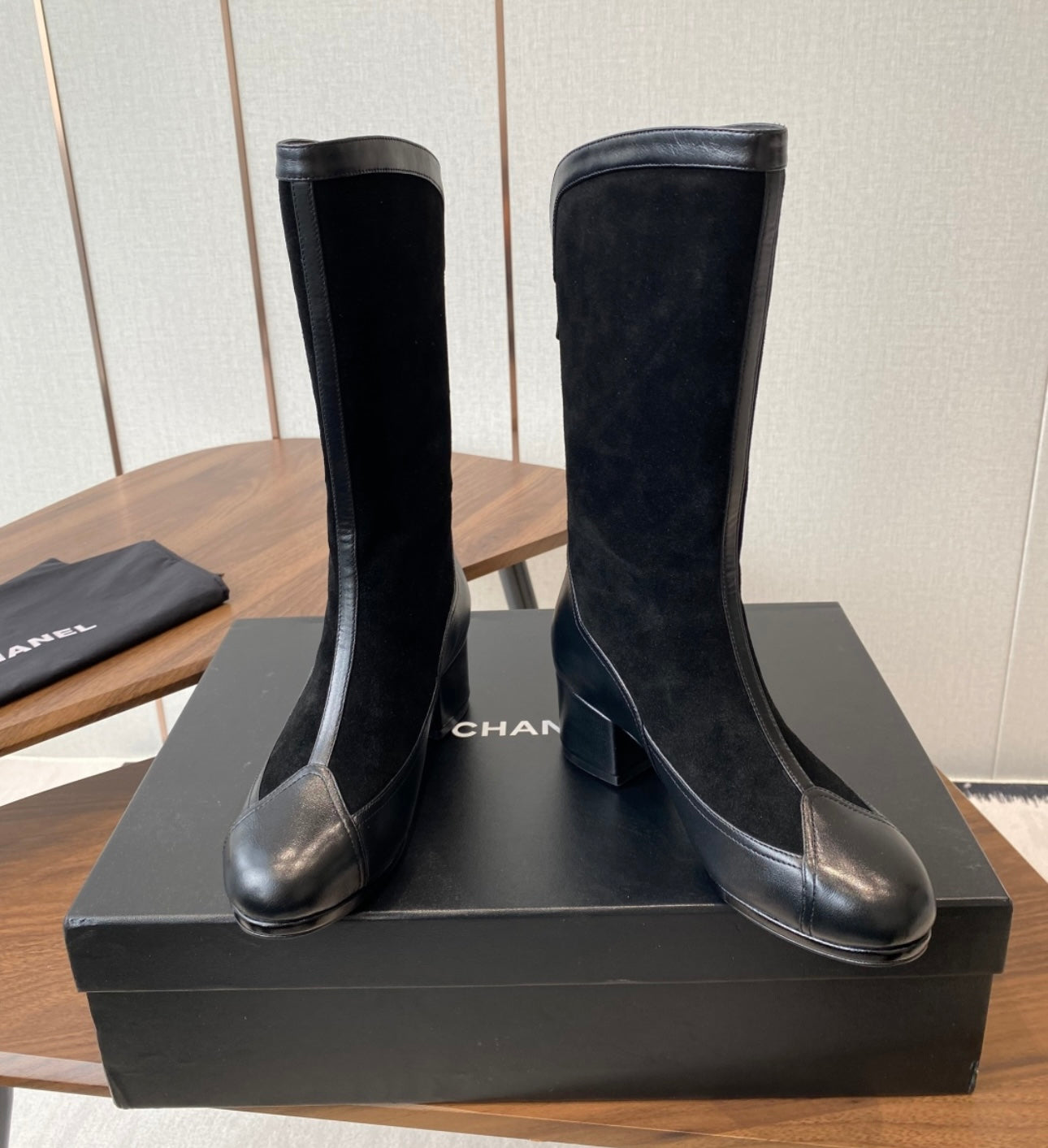 Brand new Chanel low heel Boot